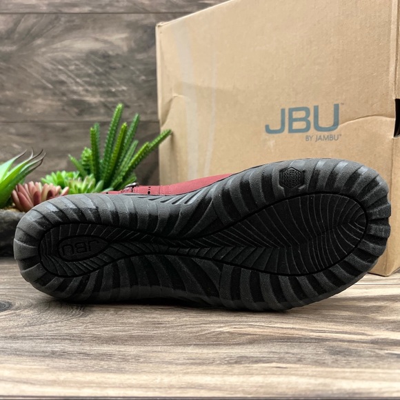 NEW JBU by Jambu Juno Ankle Bootie Boots Red 9M 40 - Picture 8 of 12